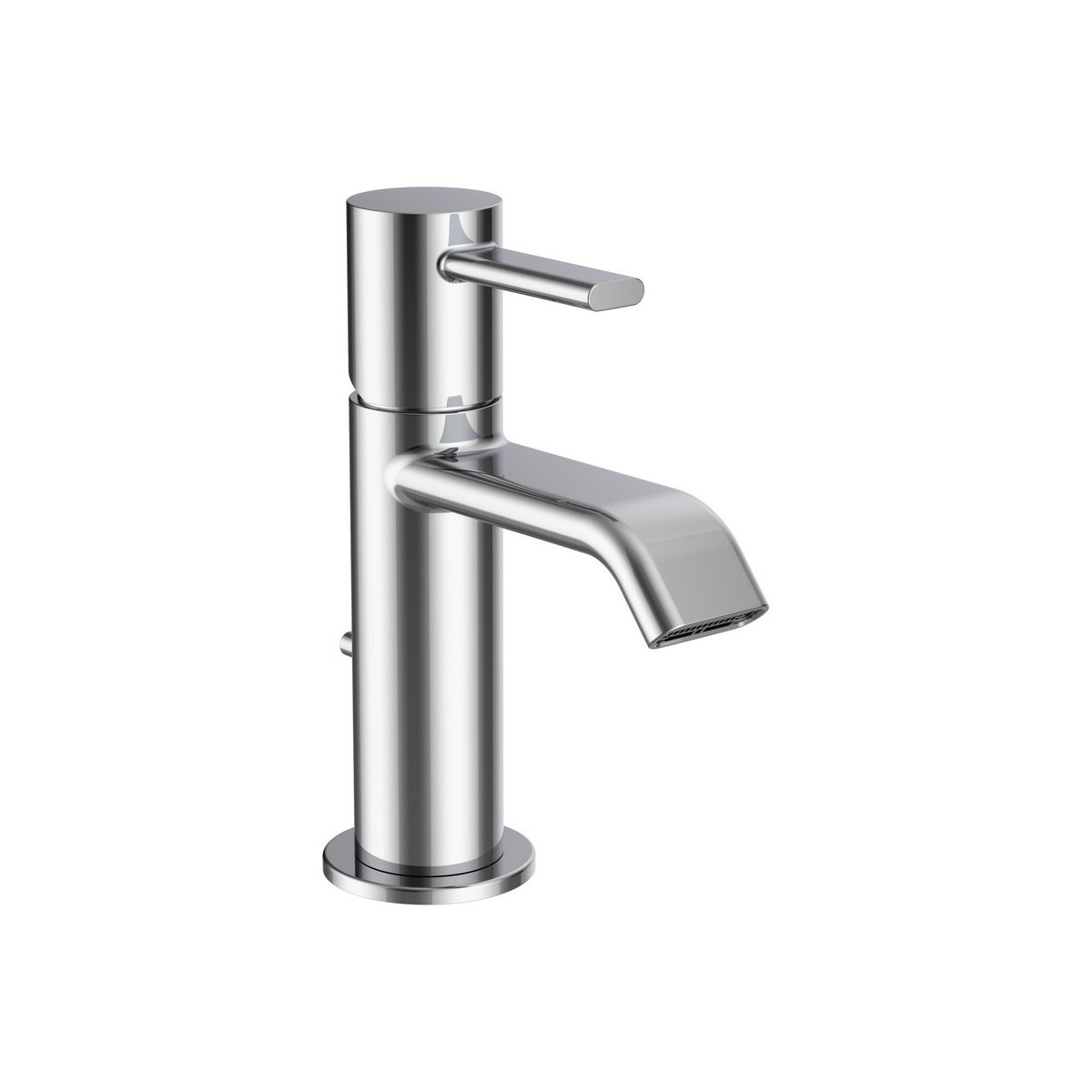 Meda mitigeur de lavabo bec fixe 95 mm avec vidage clic-clac chromé - LAUFEN HF506601100000 