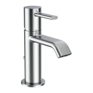 Meda mitigeur de lavabo bec fixe 95 mm avec vidage clic-clac chromé - LAUFEN HF506601100000 