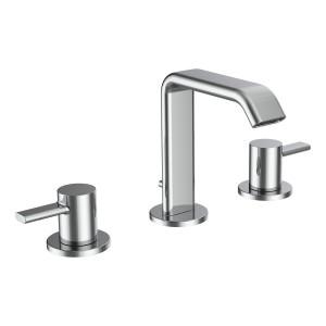 Meda mélangeur de lavabo 3 trous bec fixe 110 mm avec vidage clic-clac chromé - LAUFEN HF506611100000 