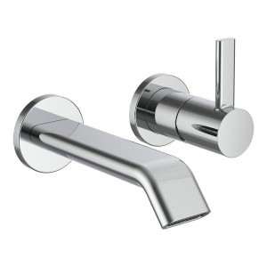 Meda mitigeur de lavabo mural pour simibox 2-point bec fixe 150 mm chromé - LAUFEN HF506622100000 