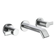 Meda mélangeur de lavabo mural 3 trous bec fixe 150 mm chromé - LAUFEN HF506624100000 
