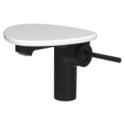 Ada mit lav tablette non percée bec 110 mm ss vidage pvd noir/blanc mat - LAUFEN HF506702512060 