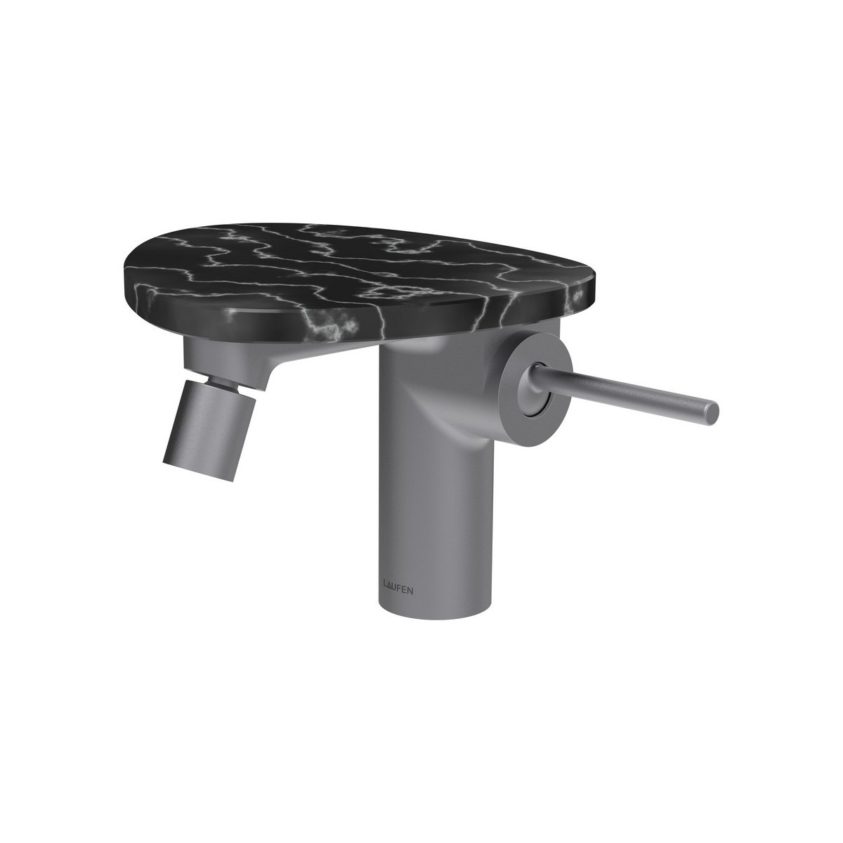 Ada mit bidet tablette np bec 110 mm av vid clic-clac pvd inox/marbre noir - LAUFEN HF506710506060 