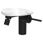 Ada mit bidet tablette np bec 110 mm av vid clic-clac pvd noir/marbre blanc - LAUFEN HF506710515060 