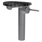 Ada mit lav réhaussé tablette npbec 110 mm ss vidage pvd inox/marbre noir - LAUFEN HF506714506060 