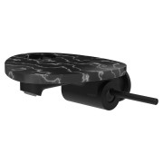 Ada mit lav mural tablette percée bec 186 mm ss vidage pvd noir/marbre noir - LAUFEN HF506726516000 