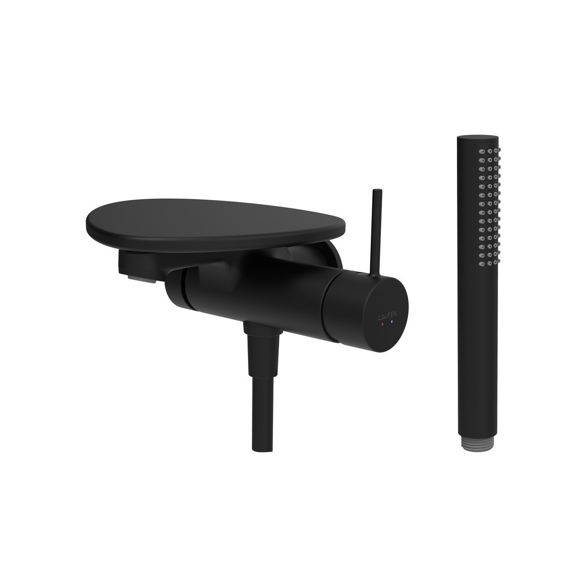 Ada mit b à enc avec simibox 1-point tablette npbec 170 mm pvd noir/noir mat - LAUFEN HF506765513060 