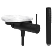 Ada mit b à enc tablette np bec 170 mm pvd noir/marbre blanc - LAUFEN HF506765515060 