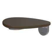 Ada tablette murale non percée pvd inox/café mat - LAUFEN HF506790504060 