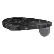 Ada tablette murale percée pvd inox/marbre noir - LAUFEN HF506790506000 