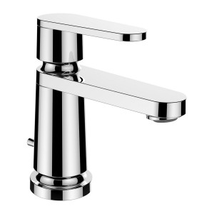 The new classic mitigeur de lavabo monotrou bec fixe 105mm avec vidage chromé - LAUFEN HF900501100000 