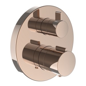 City therm mitigeur thermostatique encastré bain douche façade or rosé - LAUFEN HF905475465000 