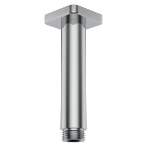 Bras de plafond pour pomme de douche pluie avec rosace carrée 100mm chromé - LAUFEN HF960099100001 