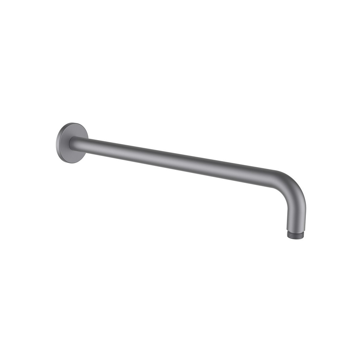 Bras mural pr pomme de douche pluie, avec rosace ronde, 420 mm pvd couleur inox - LAUFEN HF960109423001 