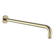 Bras mural pour pomme de douche pluie, avec rosace ronde, 420 mm pvd or - LAUFEN HF960109463001 
