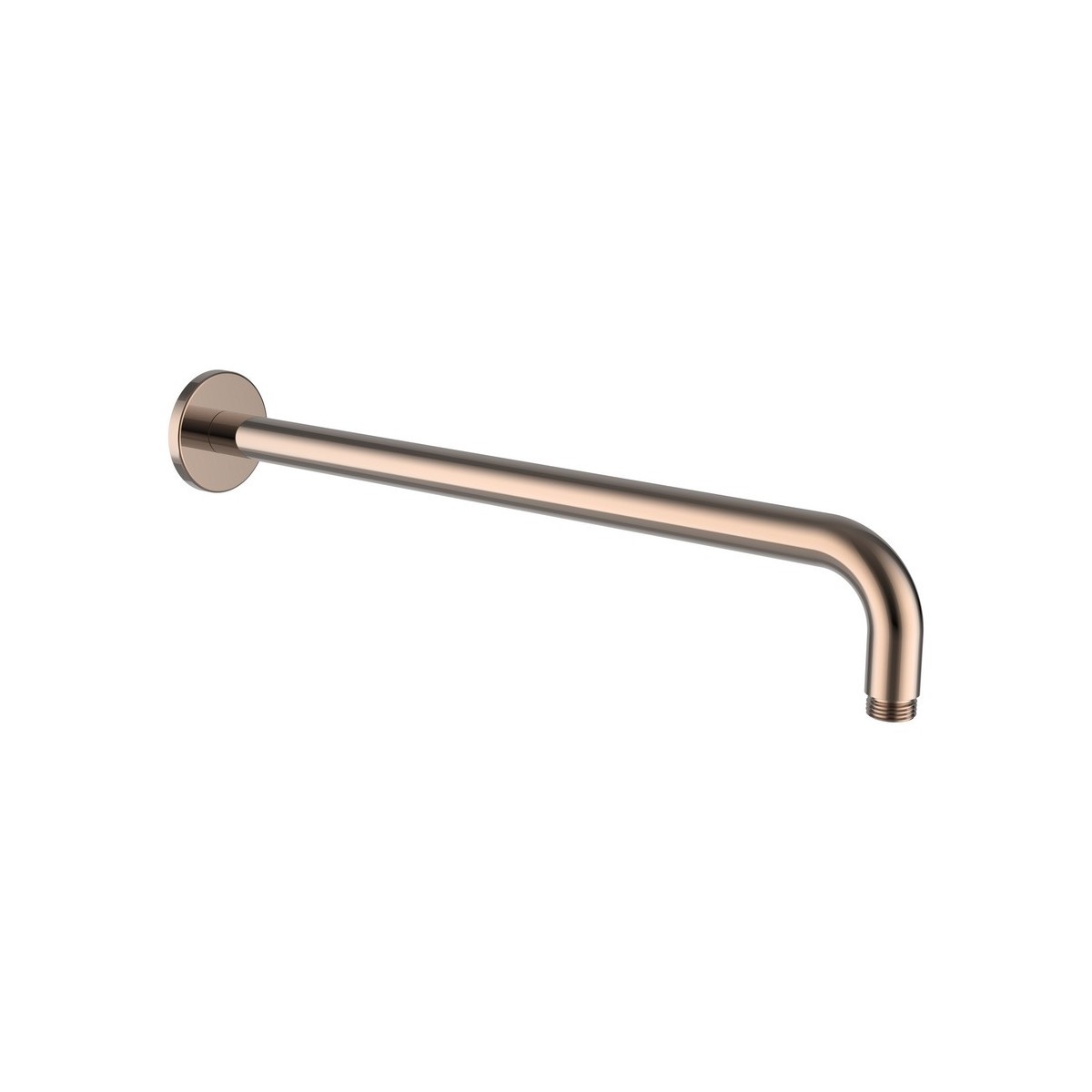 Bras mural pour pomme de douche pluie, avec rosace ronde, 420 mm pvd or rose - LAUFEN HF960109465001 