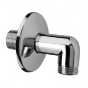 Coude de douche 90° avec clapet anti-retour rosace cylindrique chromé - LAUFEN HF960227100001 