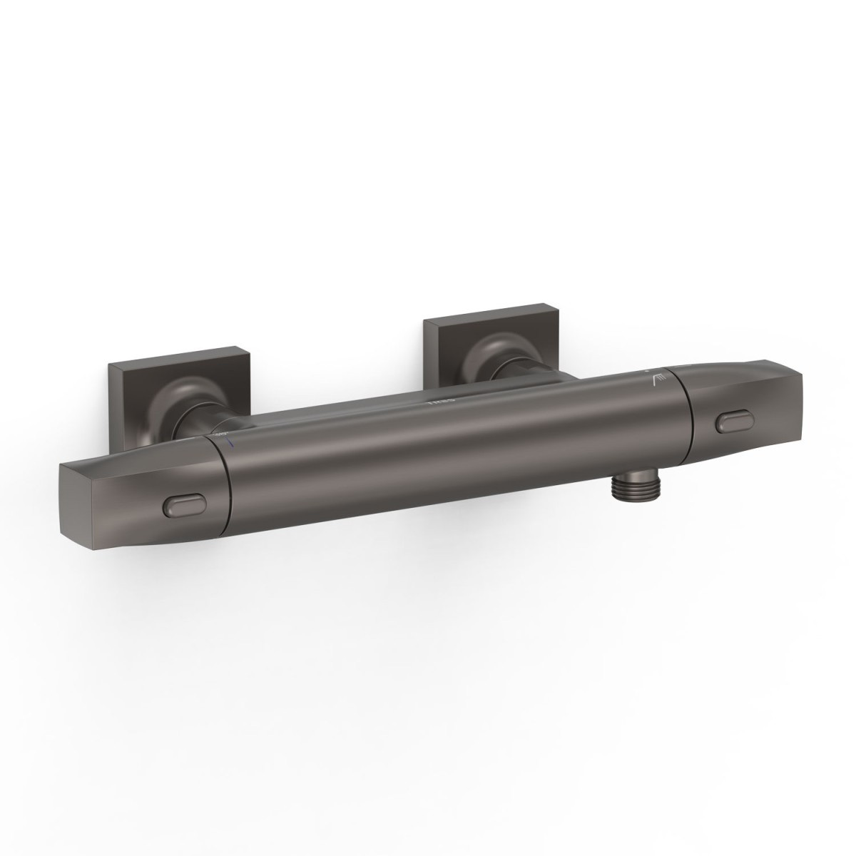 Robinet thermostatique mural pour douche Over-wall Graphite  - TRES 19016405GR 