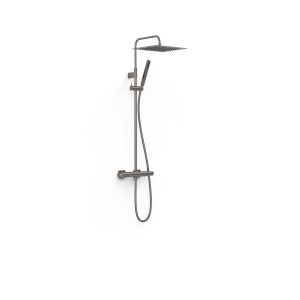 Ensemble de robinet thermostatique mural 2 voies pour douche Over-wall Graphite  - TRES 19039307GR 