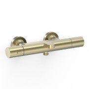 Robinet thermostatique mural pour baignoire et douche Over-wall Cava doré  - TRES 19017402CA 
