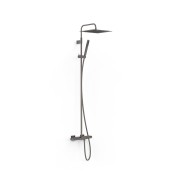 Ensemble de robinet thermostatique mural 3 voies pour baignoire et douche Over-wall Graphite  - TRES 19031215GR 