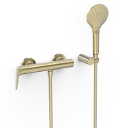 Mitigeur mural pour douche Fuji Cava doré  - TRES 28116701CA 