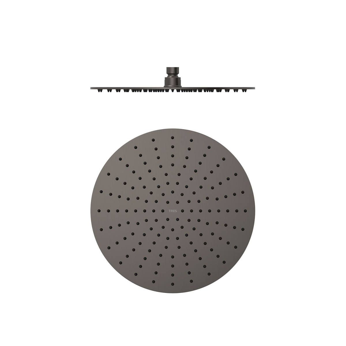 Pommeau de douche Extra-fin diam 300 mm Graphite  - TRES 134315010GR 