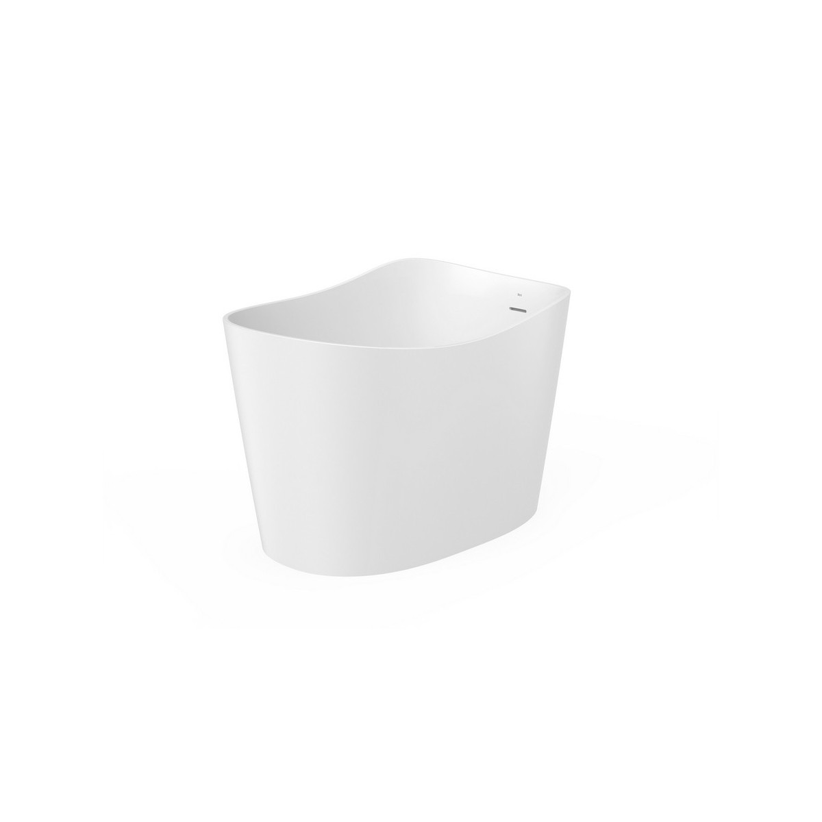 Ohtake baignoire îlot en stonex avec vidage clic-clac et siphon blanc - ROCA A248722000 