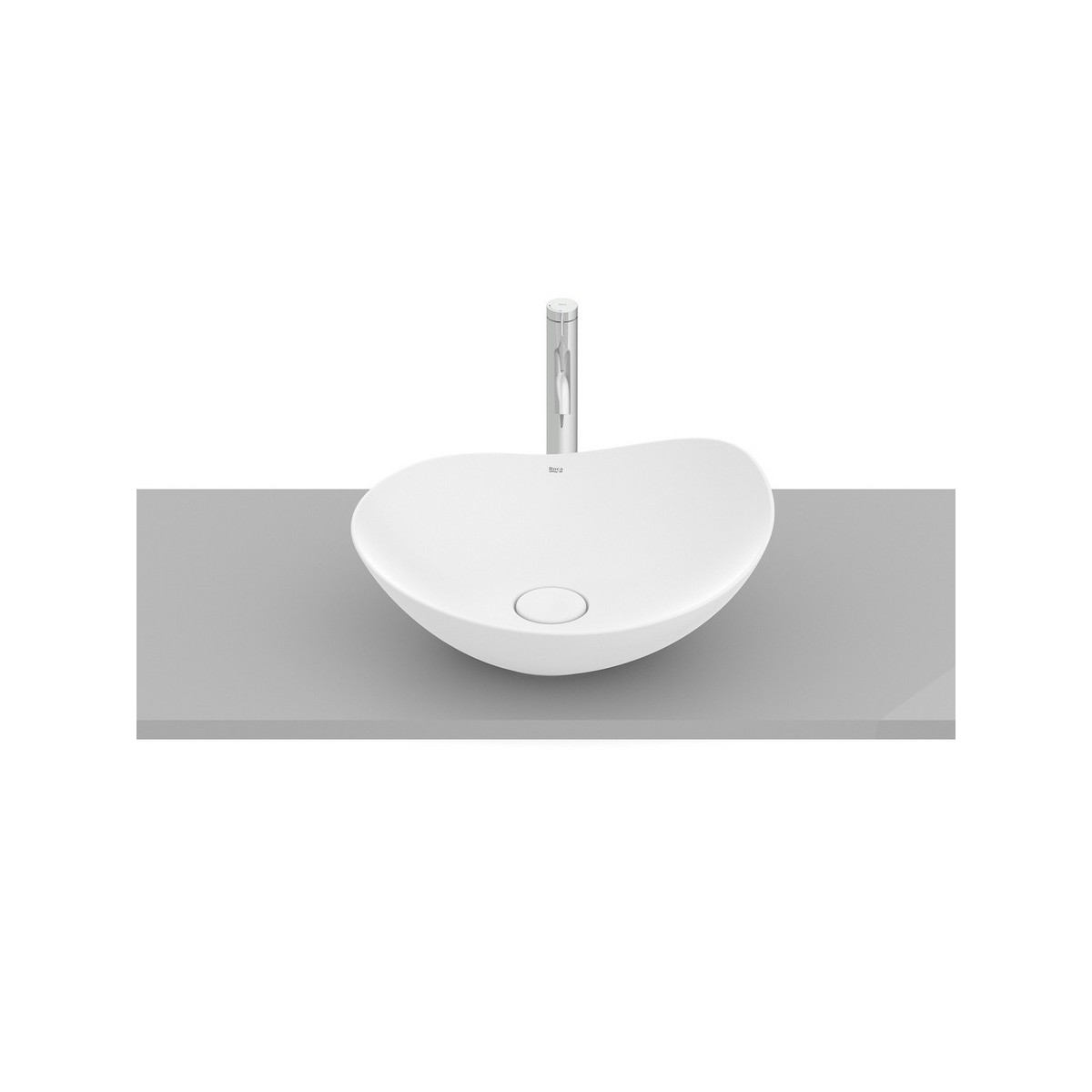 Ohtake vasque à poser en fineceramic 467 x 405 mm blanc mat - ROCA A327A1N620 