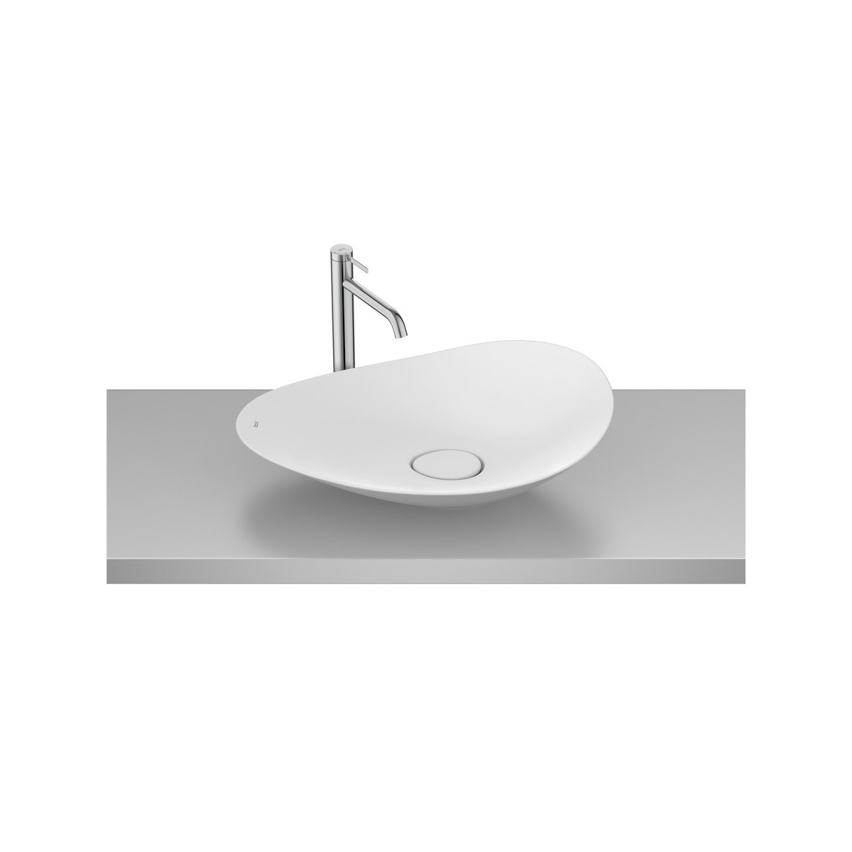 Ohtake vasque à poser en fineceramic 623 x 385 mm blanc mat - ROCA A327A1P620 