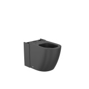 Meridian cuvette au sol rimless vortex dual noir mat 630x360mm - ROCA A342747080 