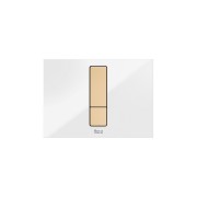 Ps4 panneau frontal pour combiner avec boutons ps4 dual verre blanc brillant - ROCA A890521399 