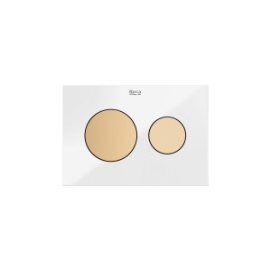 Ps3 panneau frontal pour combiner avec boutons ps3 dual verre blanc brillant - ROCA A890523399 