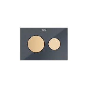 Ps3 panneau frontal pour combiner avec boutons ps3 dual verre anthracitebrillant - ROCA A8905233AA 