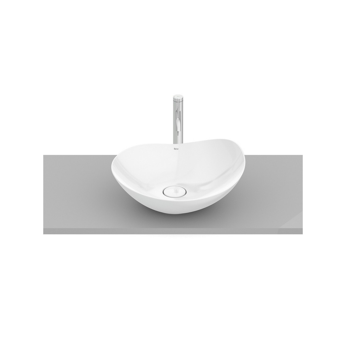 Ohtake vasque à poser en fineceramic 467 x 405 mm blanc brillant - ROCA A327A1N000 