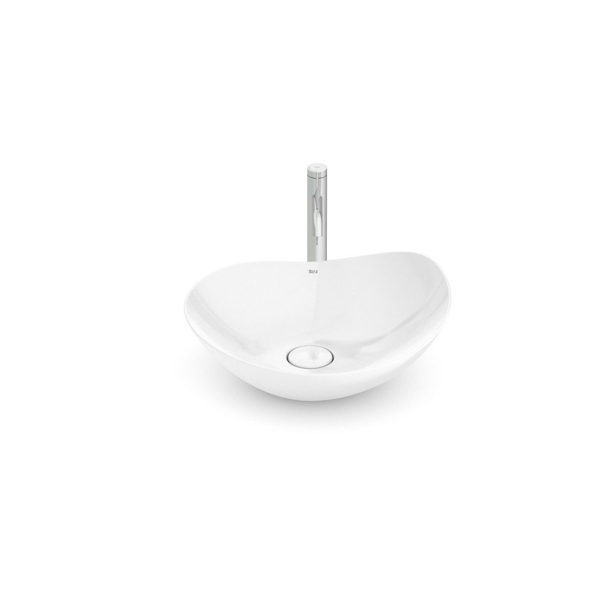 Ohtake vasque à poser en fineceramic 467 x 405 mm blanc brillant - ROCA A327A1N000 