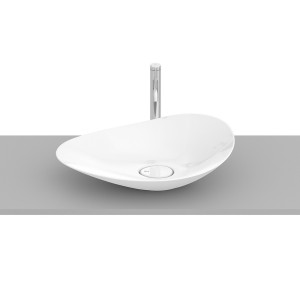 Ohtake vasque à poser en fineceramic 623 x 385 mm blanc brillant - ROCA A327A1P000 