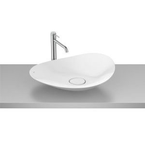 Ohtake vasque à poser en fineceramic 623 x 385 mm blanc brillant - ROCA A327A1P000 