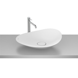 Ohtake vasque à poser en fineceramic 623 x 385 mm blanc mat - ROCA A327A1P620 