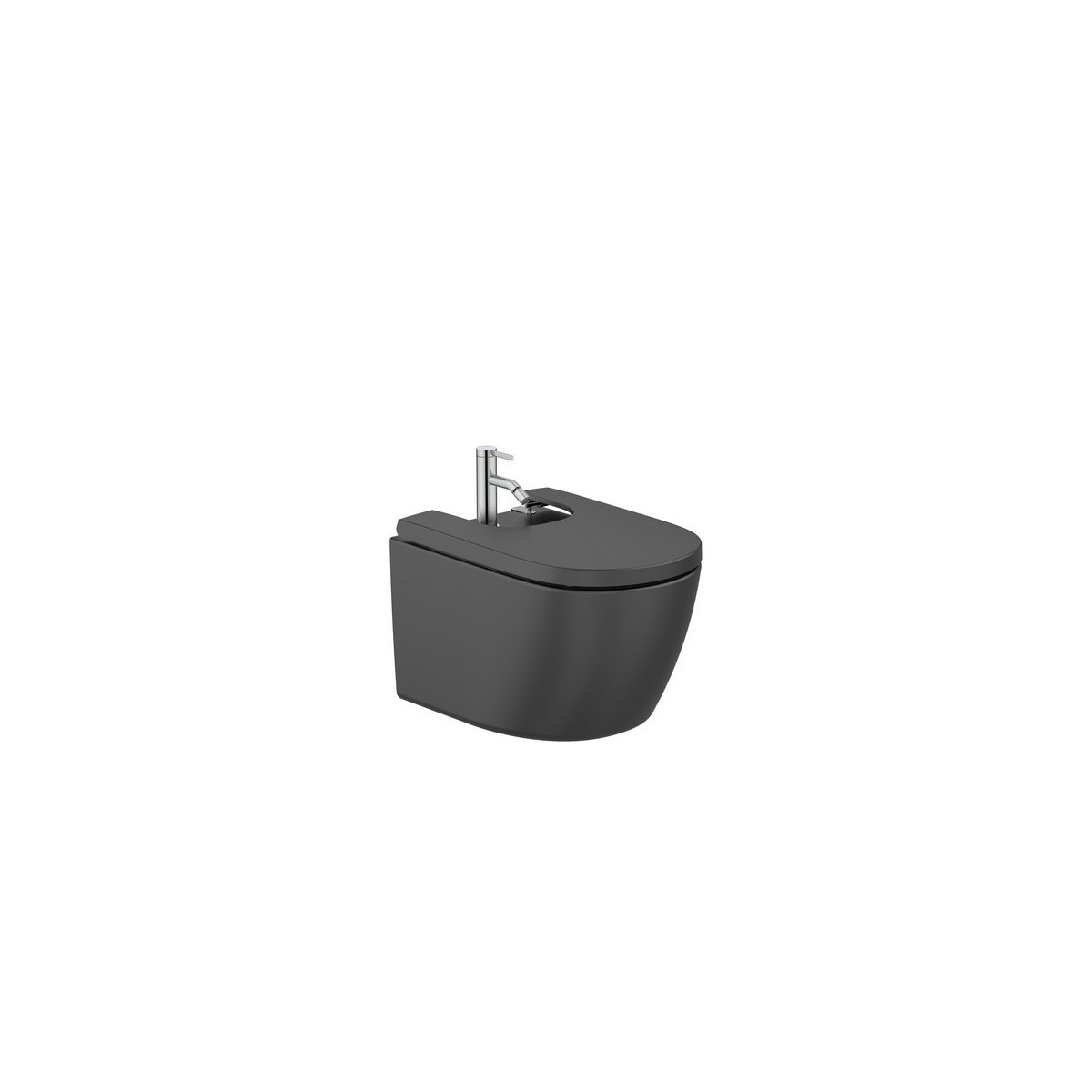 Meridian bidet suspendu noir mat - ROCA A357745080 