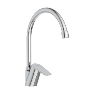 Polo+ mitigeur évier monotrou bec tube mobile, avec flexibles d'alimentation - ROCA A5A8B6GC0F 