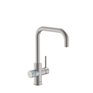 Aquafy mitigeur évier à bec tube à double sortie acier inox - ROCA A5A8C3GSM0 