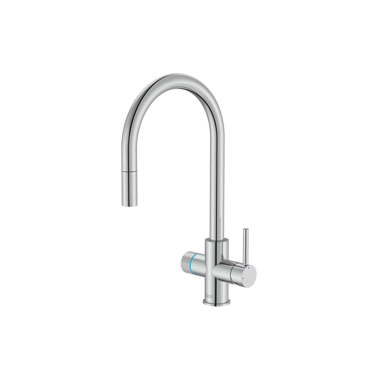 Aquafy mitigeur évier à bec tube à double sortie chromé - ROCA A5A8D3GC00 