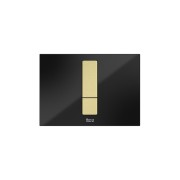 Ps4 panneau frontal pour combiner avec boutons ps4 dual verre noir brillant - ROCA A890521388 