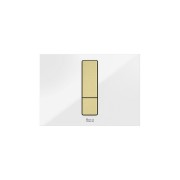 Ps4 panneau frontal pour combiner avec boutons ps4 dual verre blanc brillant - ROCA A890521399 