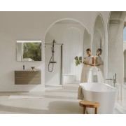 Raina baignoire îlot en stonex avec trop plein 160x80 blc - ROCA A248466000 