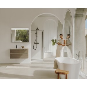 Raina baignoire îlot en stonex avec trop plein 160x80 blc - ROCA A248466000 