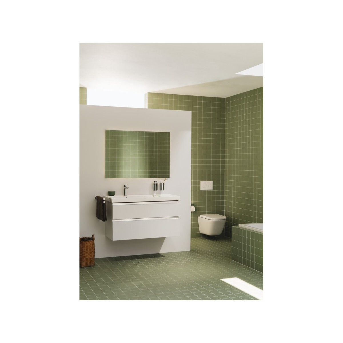 The gap (ex alter) lavabo mural asym droite 1000x460 perce 1 tr - ROCA A3270ME000 