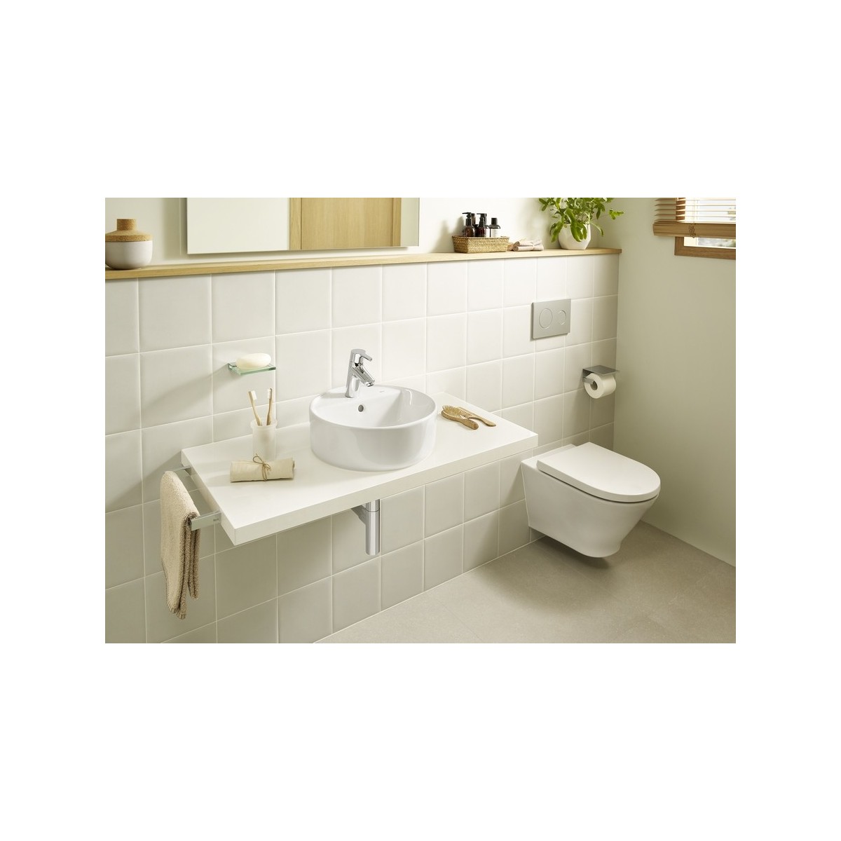 The Gap (Ex Alter) Round Vasque A Poser Ø400 Perce 1 Tr Avec Tp - ROCA A3270MK000 