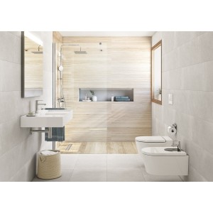 Inspira square lavabo unik 1000x490 blanc mat - ROCA A32752A620 